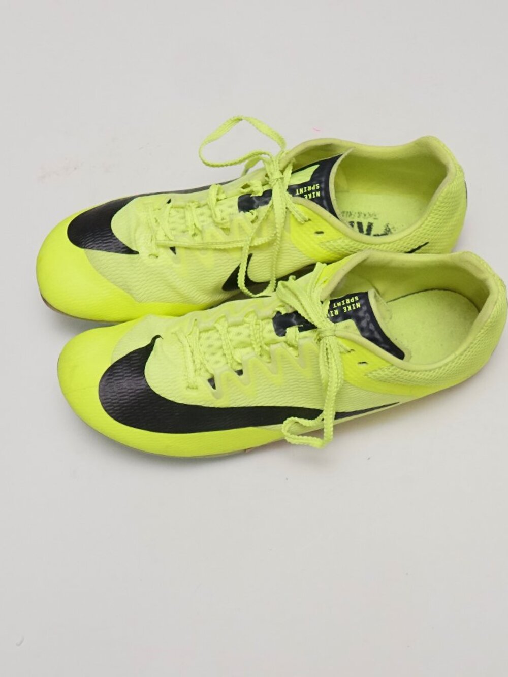 Nike Neon Yellow Track & Field sneakers, includes bag zise 8.5